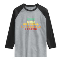 80th Birthday Gifts For Women Raglan Shirt Wife Mom Grandma 80 Year Old Legend