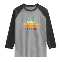 80th Birthday Gifts For Women Raglan Shirt Wife Mom Grandma 80 Year Old Legend