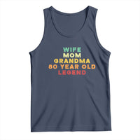 80th Birthday Gifts For Women Tank Top Wife Mom Grandma 80 Year Old Legend