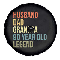 90th Birthday Spare Tire Cover Husband Dad Grandpa 90 Year Old Legend