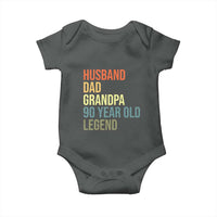 90th Birthday Baby Onesie Husband Dad Grandpa 90 Year Old Legend