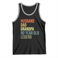 90th Birthday Tank Top Husband Dad Grandpa 90 Year Old Legend
