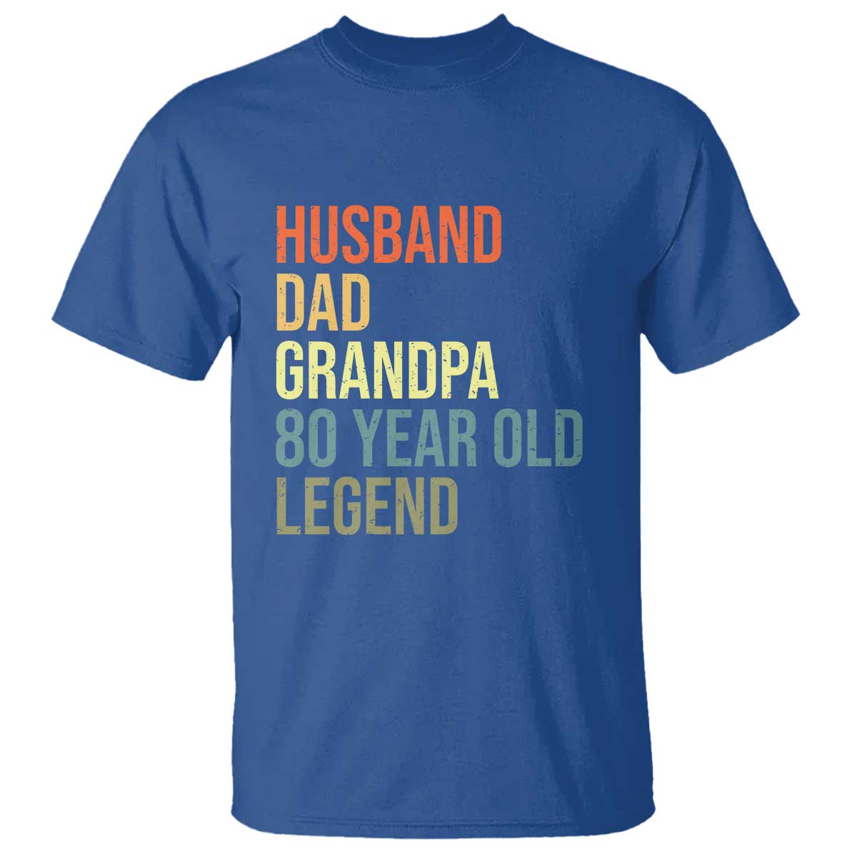 80th Birthday T Shirt Husband Dad Grandpa 80 Year Old Legend