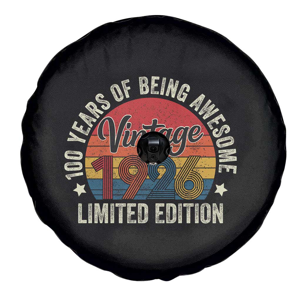 Funny 100th Birthday Spare Tire Cover Vintage 1926 Limited Edition 50 Year Old Bday Gifts