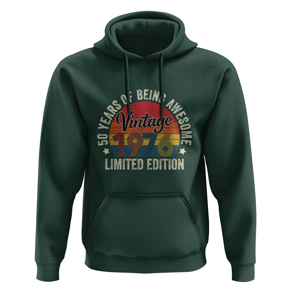 Funny 50th Birthday Hoodie Vintage 1976 Limited Edition 50 Year Old Bday Gifts