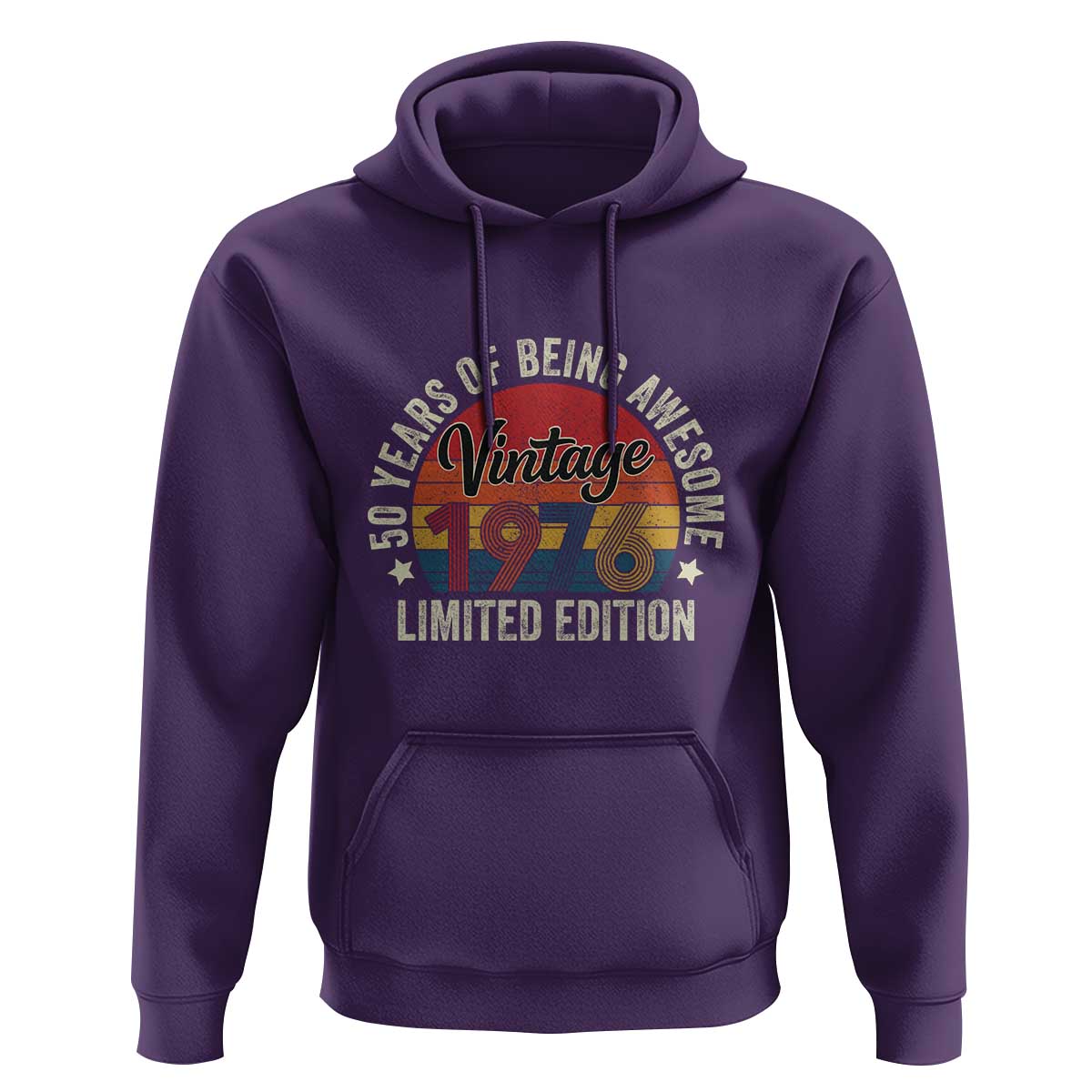 Funny 50th Birthday Hoodie Vintage 1976 Limited Edition 50 Year Old Bday Gifts