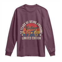 Funny 50th Birthday Long Sleeve Shirt Vintage 1976 Limited Edition 50 Year Old Bday Gifts