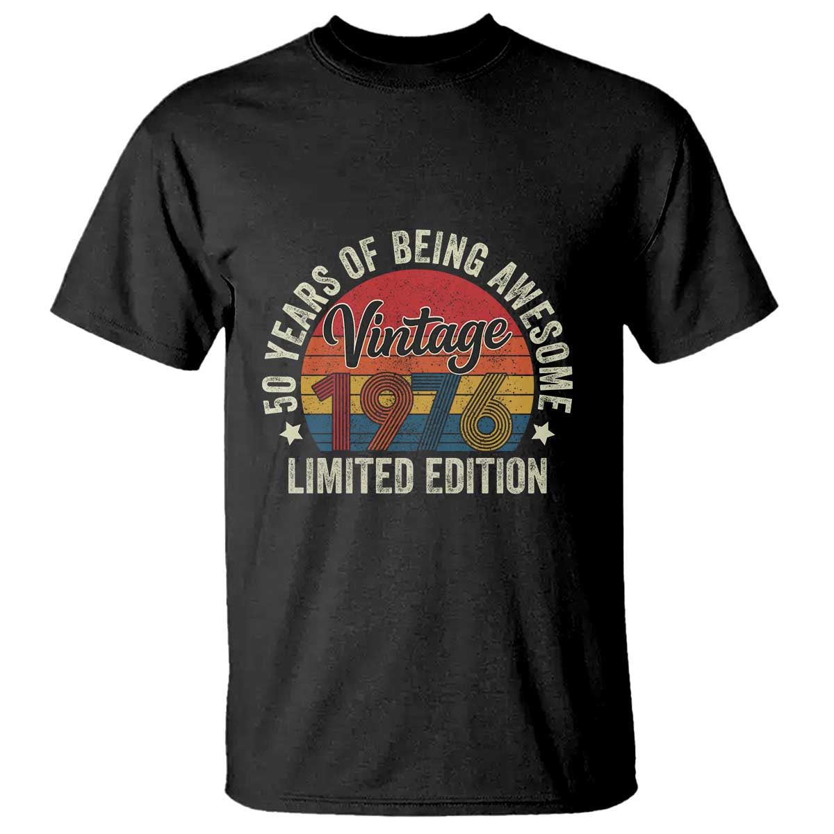 Funny 50th Birthday T Shirt Vintage 1976 Limited Edition 50 Year Old Bday Gifts
