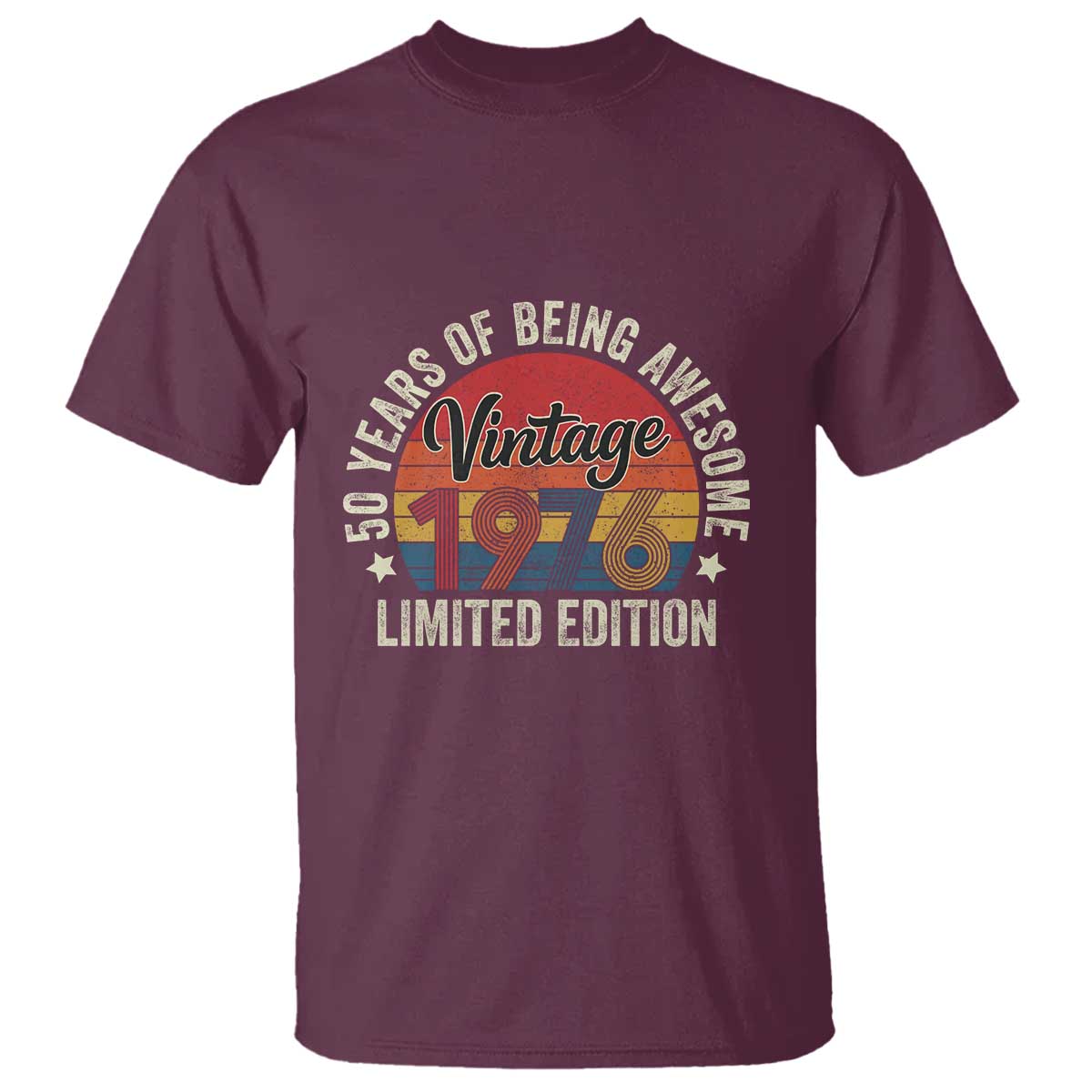 Funny 50th Birthday T Shirt Vintage 1976 Limited Edition 50 Year Old Bday Gifts