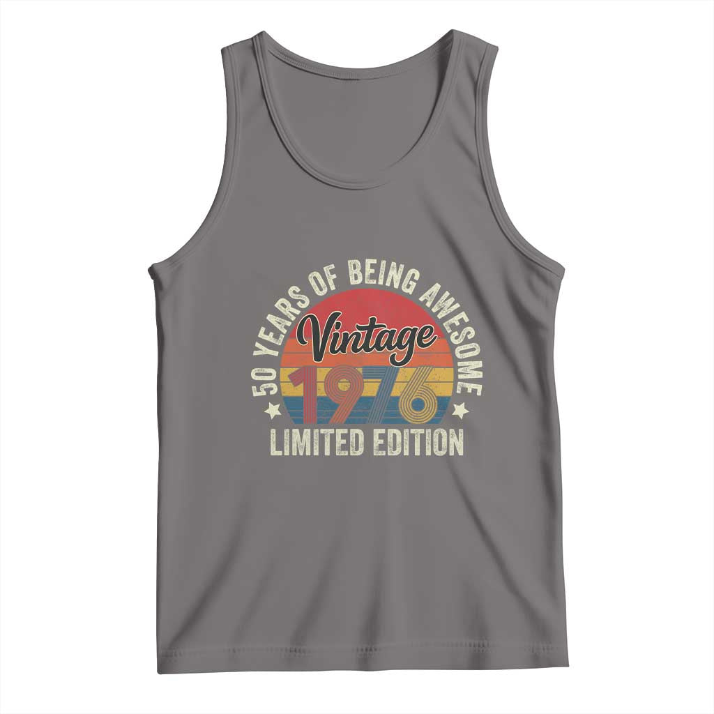 Funny 50th Birthday Tank Top Vintage 1976 Limited Edition 50 Year Old Bday Gifts
