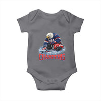 USA Ice Hockey Baby Onesie Eagle Dominates Canada 2026 Hockey Champions