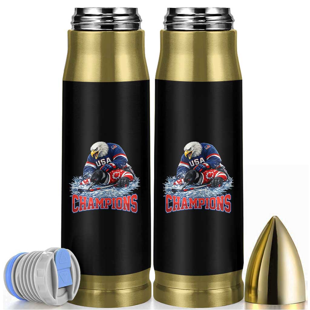 USA Ice Hockey Bullet Tumbler Eagle Dominates Canada 2026 Hockey Champions