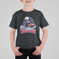 USA Ice Hockey T Shirt For Kid Eagle Dominates Canada 2026 Hockey Champions