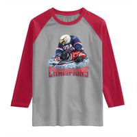 USA Ice Hockey Raglan Shirt Eagle Dominates Canada 2026 Hockey Champions