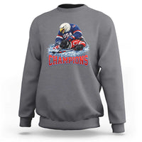 USA Ice Hockey Sweatshirt Eagle Dominates Canada 2026 Hockey Champions