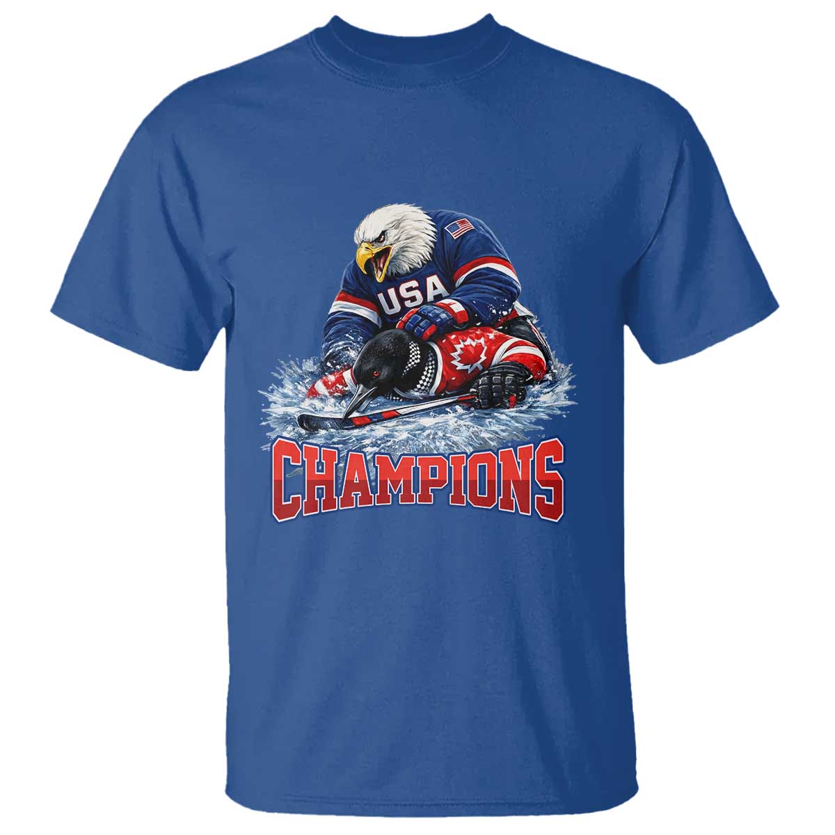 USA Ice Hockey T Shirt Eagle Dominates Canada 2026 Hockey Champions