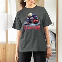 USA Ice Hockey T Shirt For Women Eagle Dominates Canada 2026 Hockey Champions