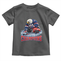 USA Ice Hockey Toddler T Shirt Eagle Dominates Canada 2026 Hockey Champions