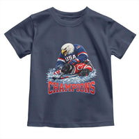 USA Ice Hockey Toddler T Shirt Eagle Dominates Canada 2026 Hockey Champions