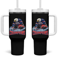 USA Ice Hockey Tumbler With Handle Eagle Dominates Canada 2026 Hockey Champions