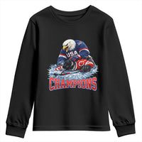 USA Ice Hockey Youth Sweatshirt Eagle Dominates Canada 2026 Hockey Champions