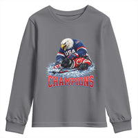 USA Ice Hockey Youth Sweatshirt Eagle Dominates Canada 2026 Hockey Champions