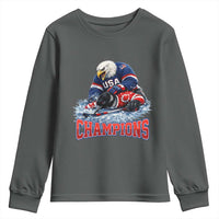 USA Ice Hockey Youth Sweatshirt Eagle Dominates Canada 2026 Hockey Champions
