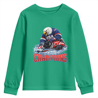 USA Ice Hockey Youth Sweatshirt Eagle Dominates Canada 2026 Hockey Champions