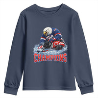 USA Ice Hockey Youth Sweatshirt Eagle Dominates Canada 2026 Hockey Champions