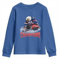 USA Ice Hockey Youth Sweatshirt Eagle Dominates Canada 2026 Hockey Champions