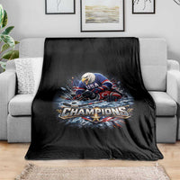 USA Ice Hockey Throw Blanket Eagle Dominates Canada 2026 Hockey Champions Graphic