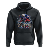 USA Ice Hockey Hoodie Eagle Dominates Canada 2026 Hockey Champions Graphic