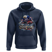 USA Ice Hockey Hoodie Eagle Dominates Canada 2026 Hockey Champions Graphic