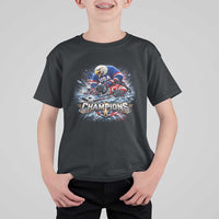 USA Ice Hockey T Shirt For Kid Eagle Dominates Canada 2026 Hockey Champions Graphic