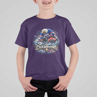 USA Ice Hockey T Shirt For Kid Eagle Dominates Canada 2026 Hockey Champions Graphic