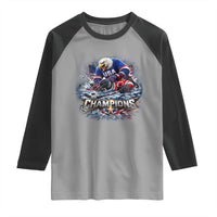 USA Ice Hockey Raglan Shirt Eagle Dominates Canada 2026 Hockey Champions Graphic