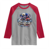 USA Ice Hockey Raglan Shirt Eagle Dominates Canada 2026 Hockey Champions Graphic