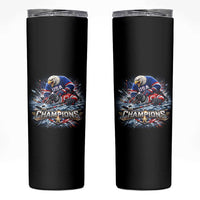 USA Ice Hockey Skinny Tumbler Eagle Dominates Canada 2026 Hockey Champions Graphic