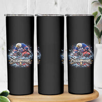 USA Ice Hockey Skinny Tumbler Eagle Dominates Canada 2026 Hockey Champions Graphic