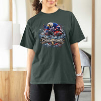 USA Ice Hockey T Shirt For Women Eagle Dominates Canada 2026 Hockey Champions Graphic
