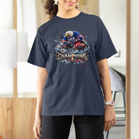 USA Ice Hockey T Shirt For Women Eagle Dominates Canada 2026 Hockey Champions Graphic