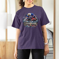 USA Ice Hockey T Shirt For Women Eagle Dominates Canada 2026 Hockey Champions Graphic