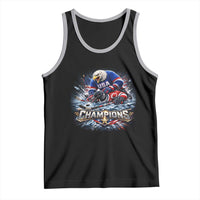 USA Ice Hockey Tank Top Eagle Dominates Canada 2026 Hockey Champions Graphic