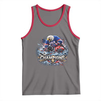USA Ice Hockey Tank Top Eagle Dominates Canada 2026 Hockey Champions Graphic