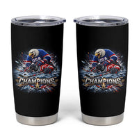 USA Ice Hockey Tumbler Cup Eagle Dominates Canada 2026 Hockey Champions Graphic