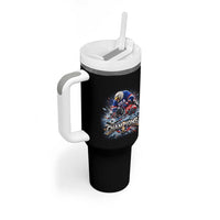 USA Ice Hockey Tumbler With Handle Eagle Dominates Canada 2026 Hockey Champions Graphic