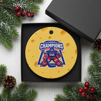 USA Ice Hockey Ceramic Ornament America Champions Patriotic Ice Hockey Team Fan