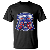USA Ice Hockey T Shirt America Champions Patriotic Ice Hockey Team Fan