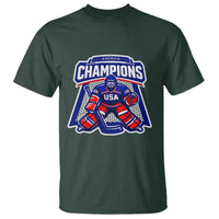 USA Ice Hockey T Shirt America Champions Patriotic Ice Hockey Team Fan
