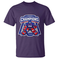USA Ice Hockey T Shirt America Champions Patriotic Ice Hockey Team Fan